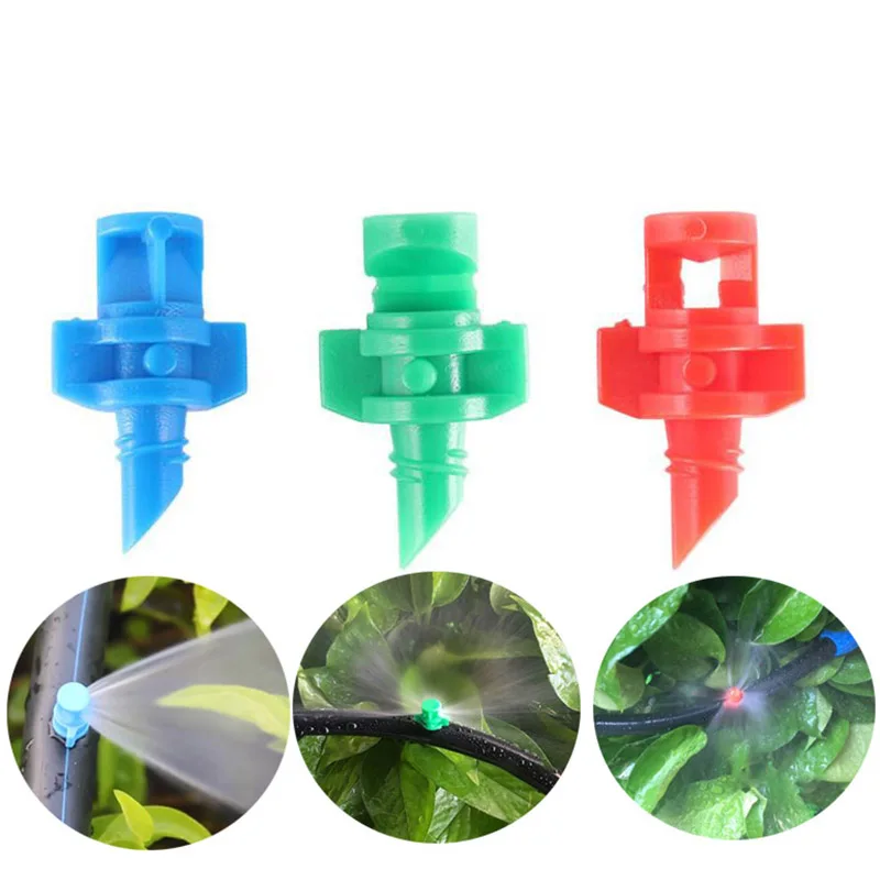 50pcs 90/180/360 Degrees Garden Watering Irrigation Simple Refraction Mozzle Flower Mist Water Threaded Connection Sprayer | Дом и сад