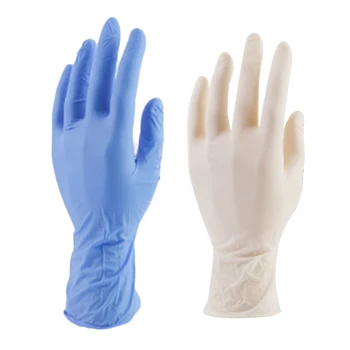 

100pcs Latex Disposable Gloves Exam Lab Cleaning Work Waterproof Protection For Protection Industry Safety Gloves Household