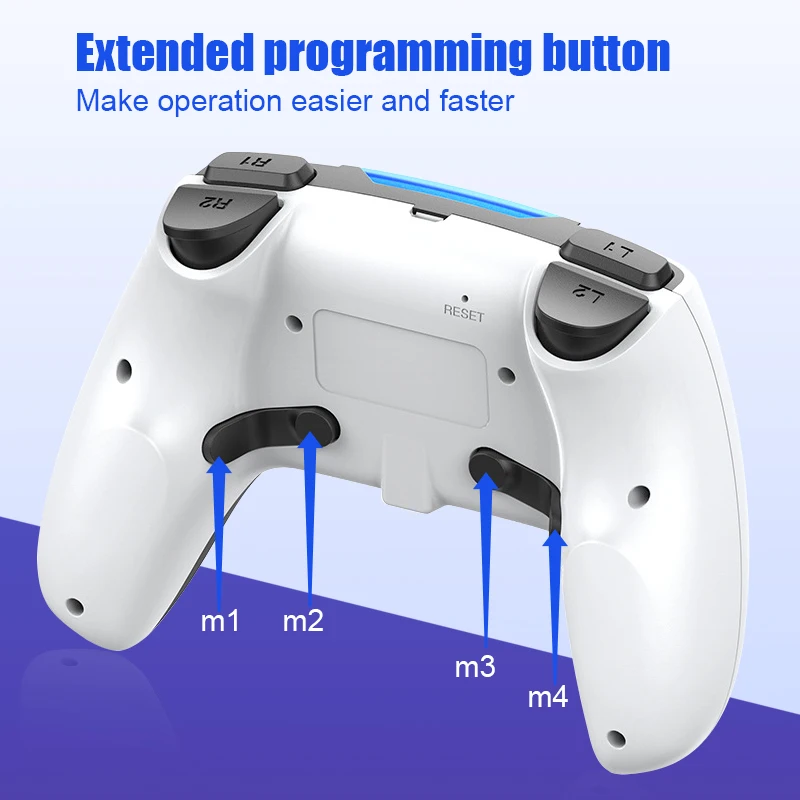Ps4コンソール用のbluetoothと互換性のあるデータフロッグ ダブル振動コントローラー Pc Android携帯用 ゲームパッド Aliexpress