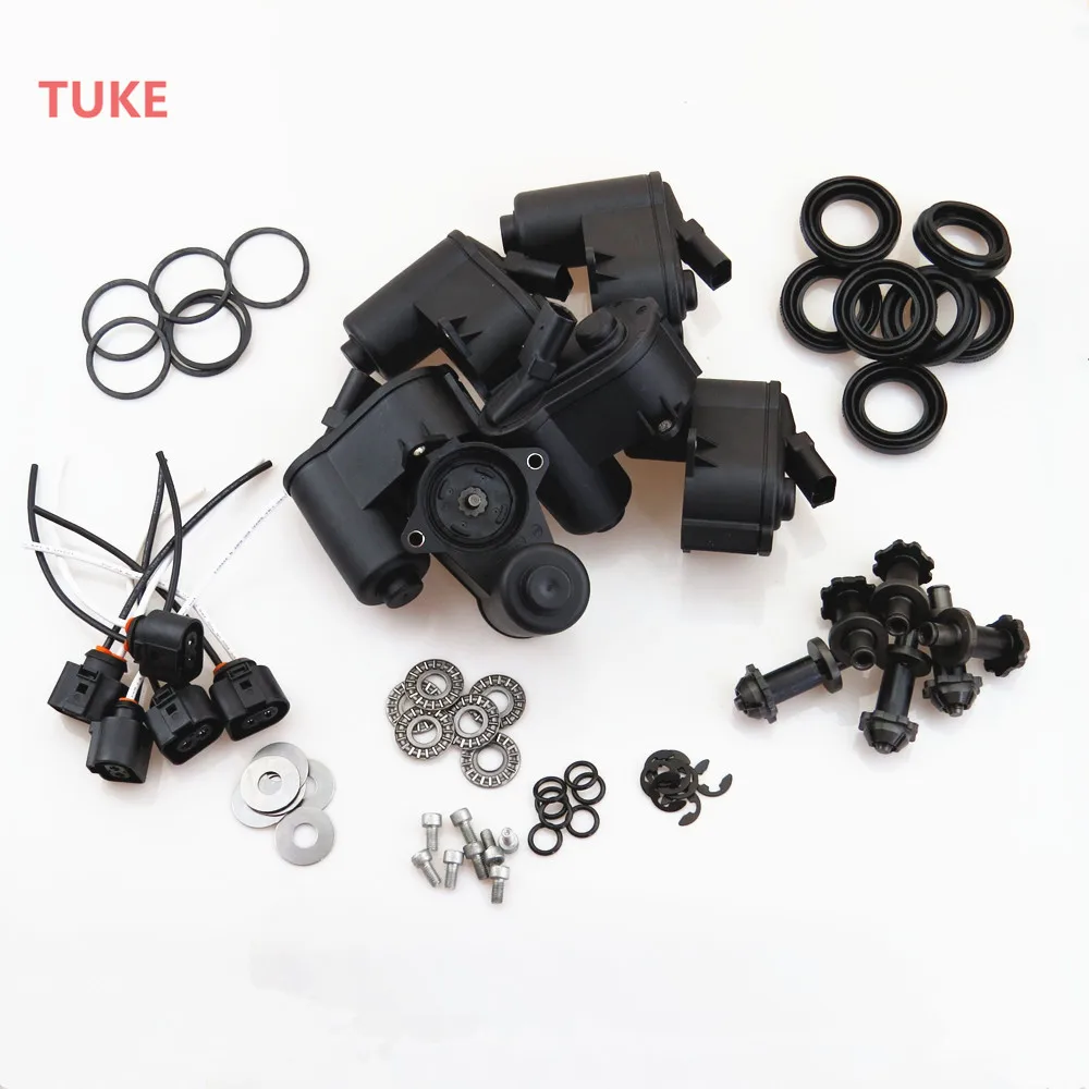 Rrsypl 10 세트 12 Torx 핸드 브레이크 캘리퍼스 모터 서보 모터 및 나사 + 플러그 A6 Q3 시트 알함브라 32332082 32326315 1J0 973 773
