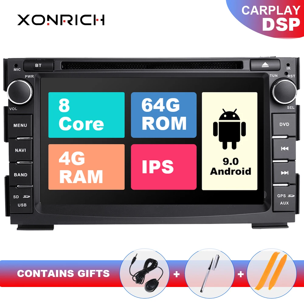 

IPS DSP 4G 64GB 2 Din Android 10 Car Multimedia DVD For KIA Ceed 2009 2010 2011 2012 auto radio GPS Navigation Head Unit Audio