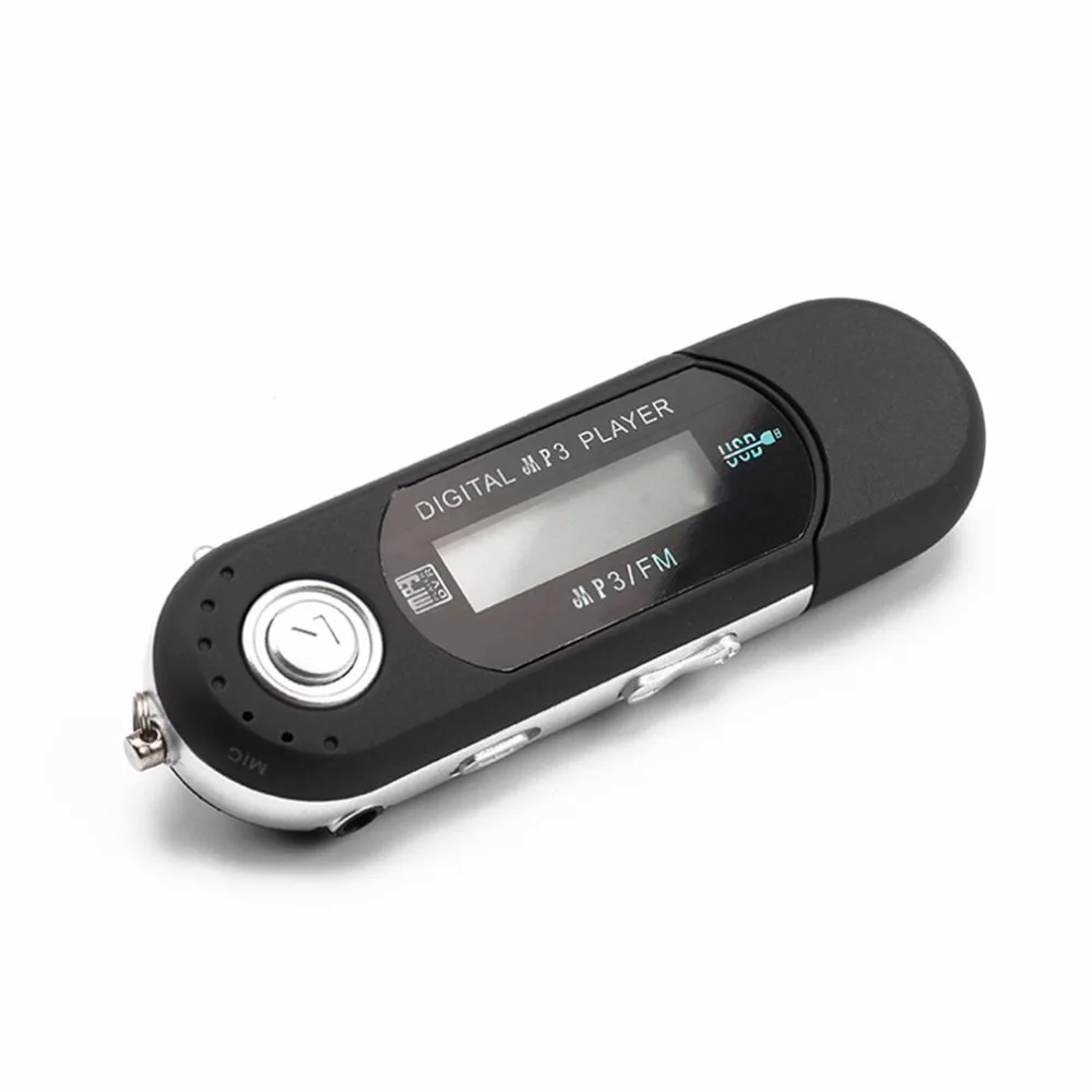 Цифровой мини USB MP3 музыкальный плеер функция FM радио с TF слот для карты ЖК-экран портативный USB флэш-накопитель с наушником