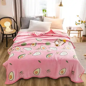 

42 High quality Thicken plush bedspread blanket 200x230cm High Density Super Soft Flannel Blanket for the sofa/Bed/Car
