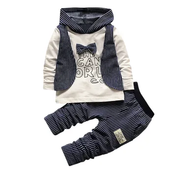 

Baby Boy Clothes Newborn Lnfant Easter 2Pcs Toddler Stripe Hoodie Tops+Pants Outfits Baby Kids Set Clothes Suit Clothing Set