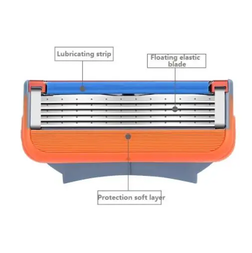 4 шт./лот бритвенные лезвия 5 слоев лезвия для бритья для мощных бритв лезвия для Proglide машины