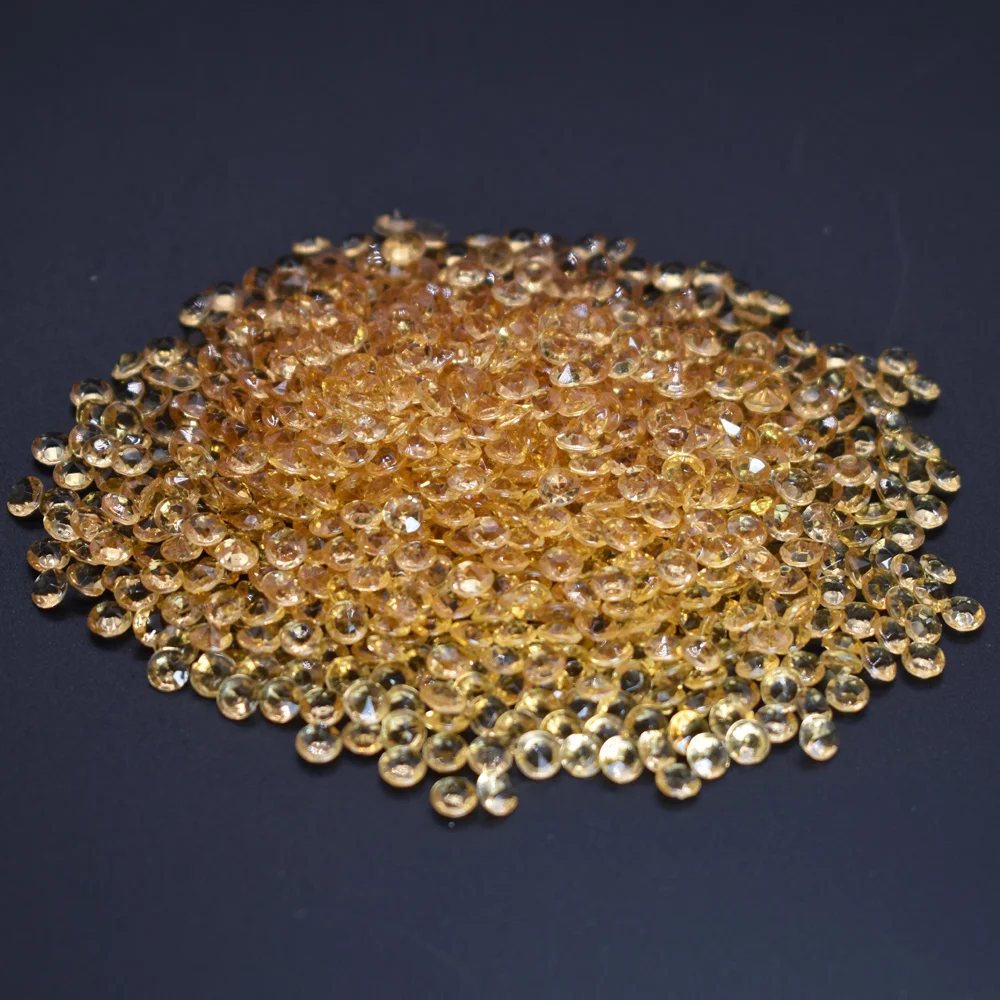 1000 шт 4,3 мм блестящие Прозрачные Акриловые Алмазные конфетти сверкающие Разбрасыватели конфетти для стола хрустальные украшения для свадебной вечеринки