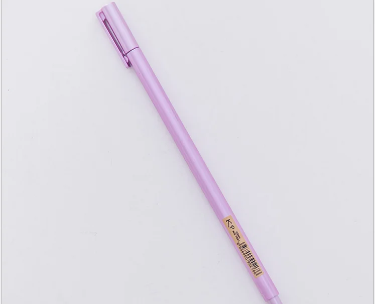 100pcs/Lot Gel Pen Wholesale Creative Metal Feel Neutral Pen 0.5mm Sarbon Black Student Office Writing Supplies GP779
