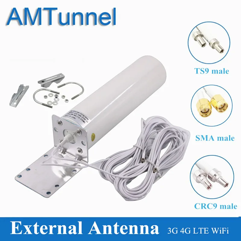 Уличная антенна 4G LTE SMA 12 дБи Omni 3G TS9 5 м 2 4 ГГц CRC9 для маршрутизаторов Huawei B315 E8372 E3372