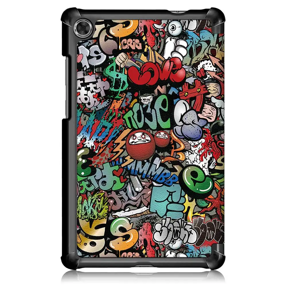 Противоударный чехол для lenovo Tab M8 TB-8505X с принтом из искусственной кожи, откидная подставка, чехол для планшета, чехол для lenovo Tab M8 TB-8595F