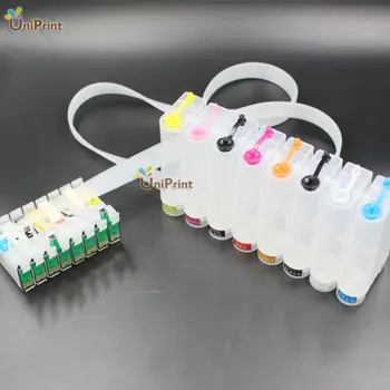 

UP 1set T0961-T0968 Continuous Ink Supply System For Epson Stylus Photo R2880 2880 Printer T0961 CISS Ink Cartridge 8Colors/Set
