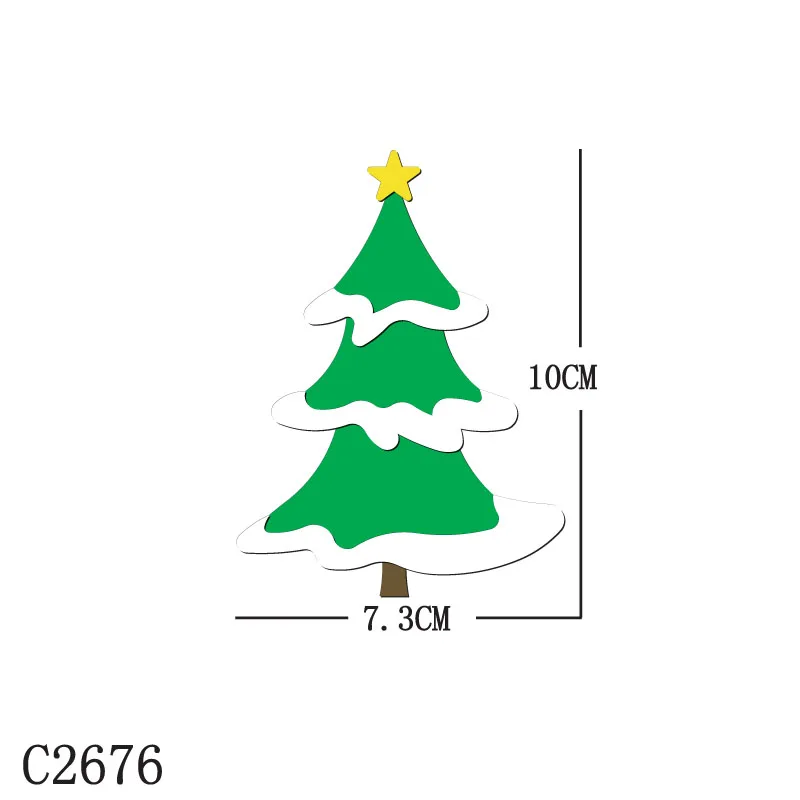 

Новая деревянная новогодняя елка под давлением Скрапбукинг C2676 Трафаретный вырубной штамп несколько размеров
