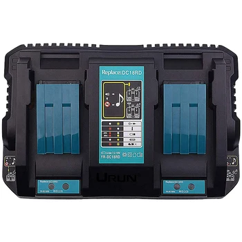 

DC18RD 14.4V/18V Li-Ion Battery Charger 4A 120W For Makita Power Tool Battery with Dual USB Port US Plug