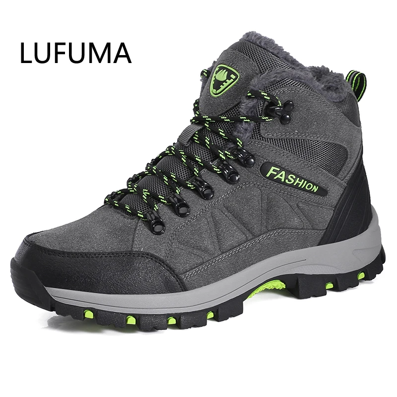 Botas De Senderismo Para Niños - Antideslizantes, Impermeables Y Cálidas, Talla 33 EU Negro