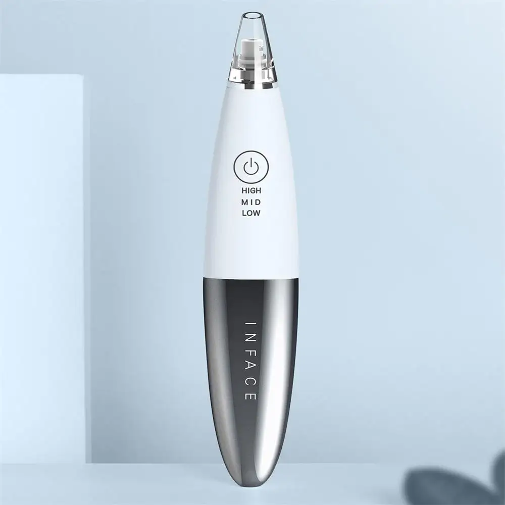 white InFace инструмент для чистки угрей, уход за кожей, вакуумная машина для удаления прыщей и угрей, машина для очистки лица - Цвет: white