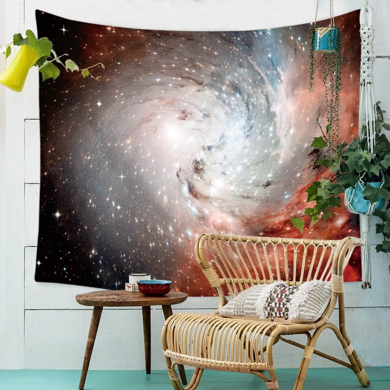 

Cosmic Starry Sky Psychedelic Tapestries Polyester Hippie Bohemian Home boho Decoration psychedelic Wall Hanging Tapestry Beach