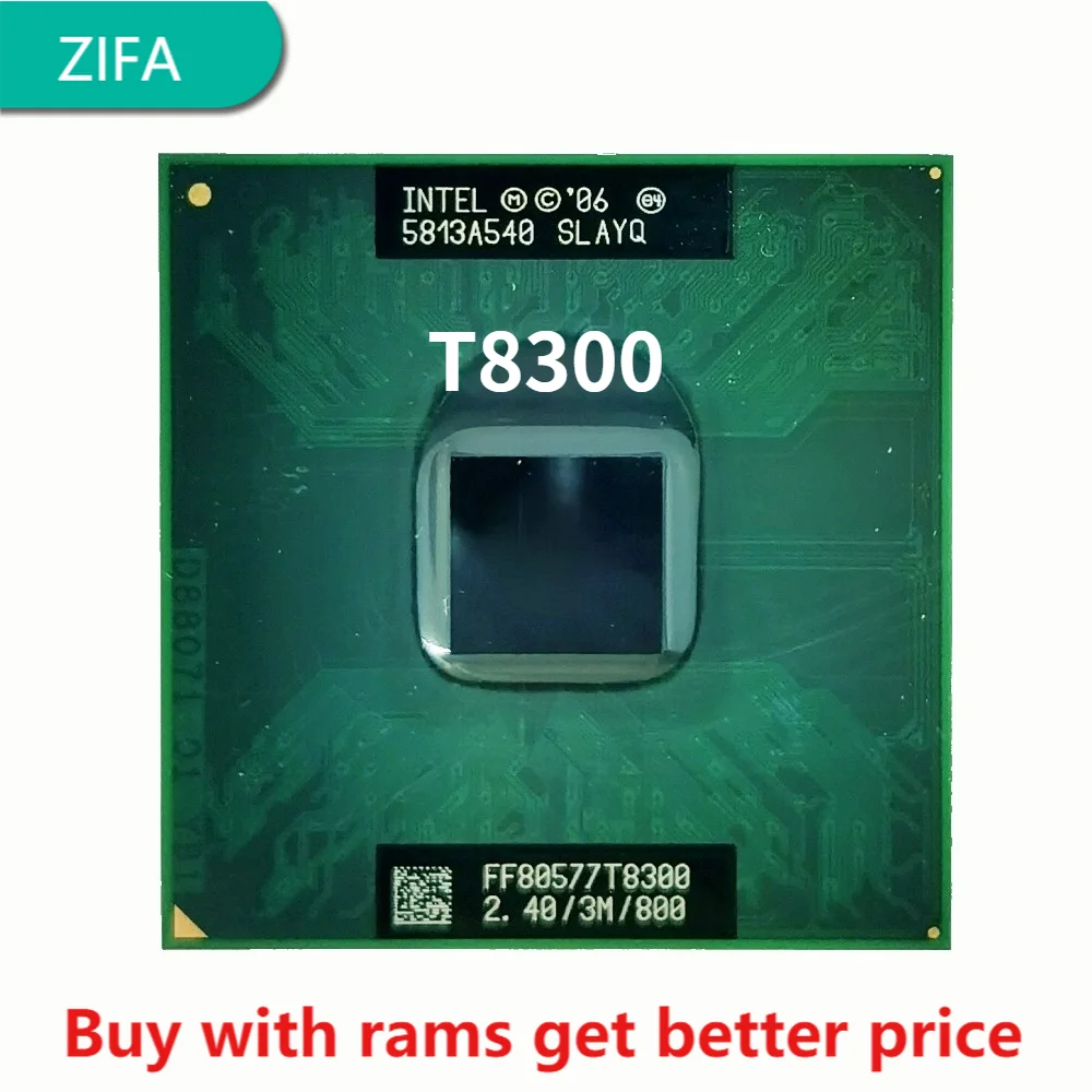 Процессор Intel Core 2 Duo T8300 slпа SLAYQ 4 ГГц двухъядерный двухпотоковый ЦПУ процессор 3 Мб