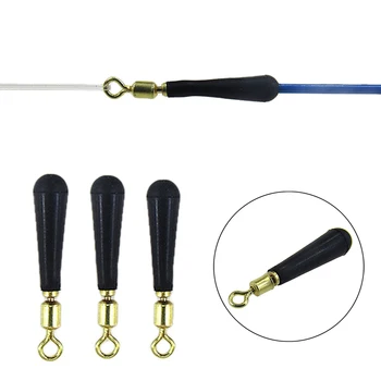 

3pcs Drift Fishing Floats Seat Copper Head Rubber Bobber For Led Fishing Float Rotation Buoy Seat High Quality Fishing Supplies