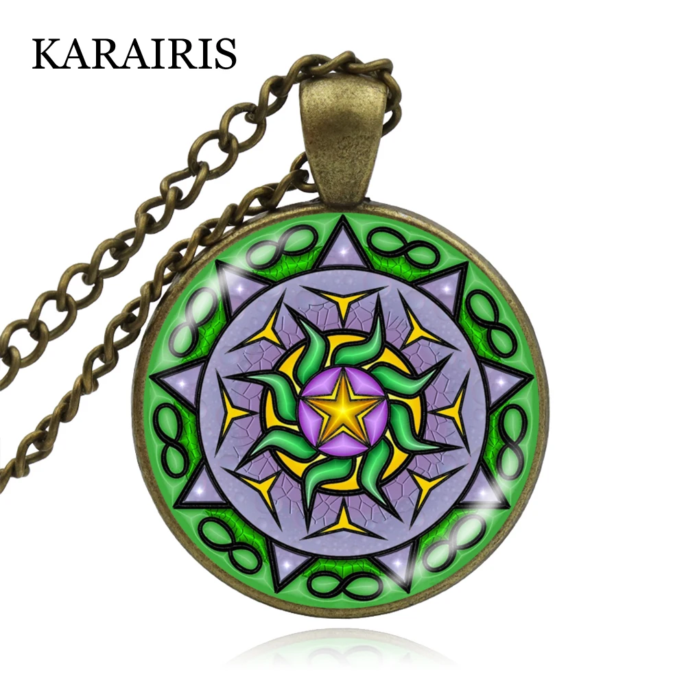 KARAIRIS новый модный духовный амулет мандалы ожерелье Ом Йога чакры подвесной