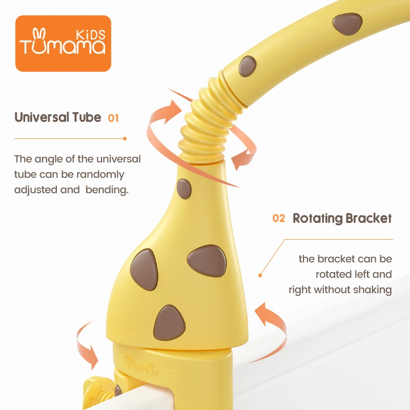 Baby Rattles Crib Mobiles Toy Holder Rotating 360�flexible Rotation Mobile Newborn's Crib Musical Box Projection Infant Baby Toy