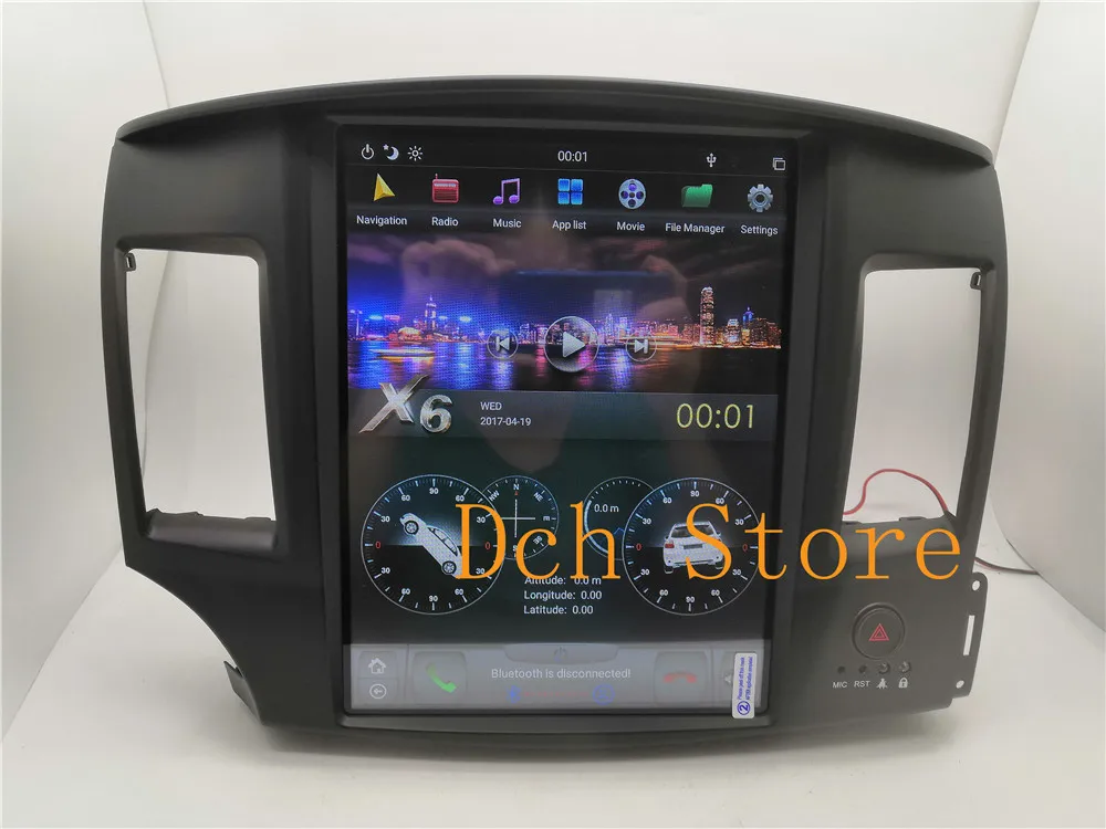 12,1 ''Тесла стиль Android 8,1 Авто автомобильная dvd-навигационная система плеер для MITSUBISHI LANCER EX EVO 2G 32G 64G 2007- PX6 CARPLAY