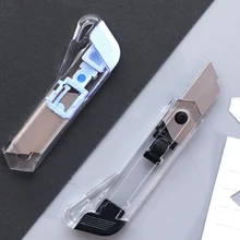 1 шт. универсальный нож Автоматический замок бумажный резак выдвижное лезвие с лезвием из алюминиевого сплава Коробка резак для домашнего офиса инструменты