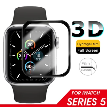 

3D Full Protective Glass For Apple Watch 5 2019 Series Screen Protector Tempered Glass For iWatch5 44mm/40mm i Watch Cover Film