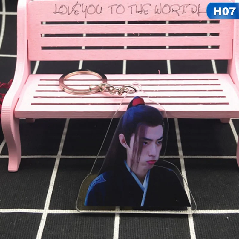 Chen Qing Ling Xiao Zhan Wang Yibo двусторонний брелок акриловый Мобильный кулон брелок - Цвет: KEY4616H07