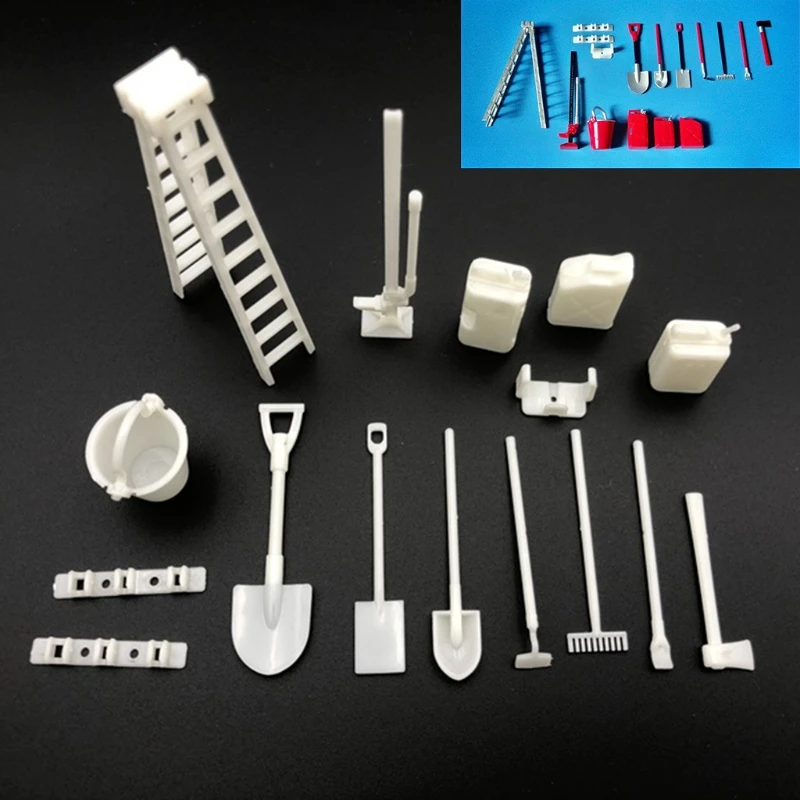 Мини декоративные детали масляный бак лестница Лопата ковш топор для WPL B 14 24 1/16 6WD
