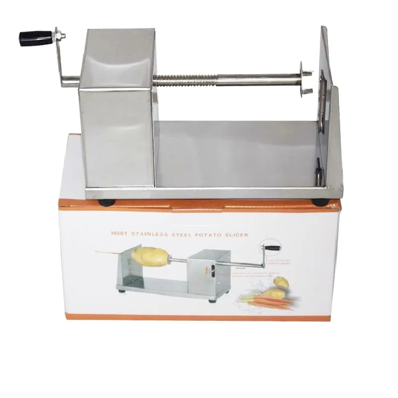 Stainless Manual Tornado Potato Machine Spiral Twisted Potato Slicer Chips Cutter