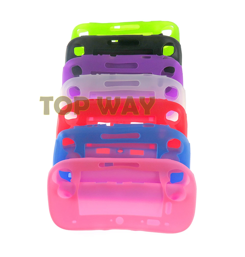 Black Silicone Protective Skin Case Cover For Wii U Gamepad - TOMEE Brand
