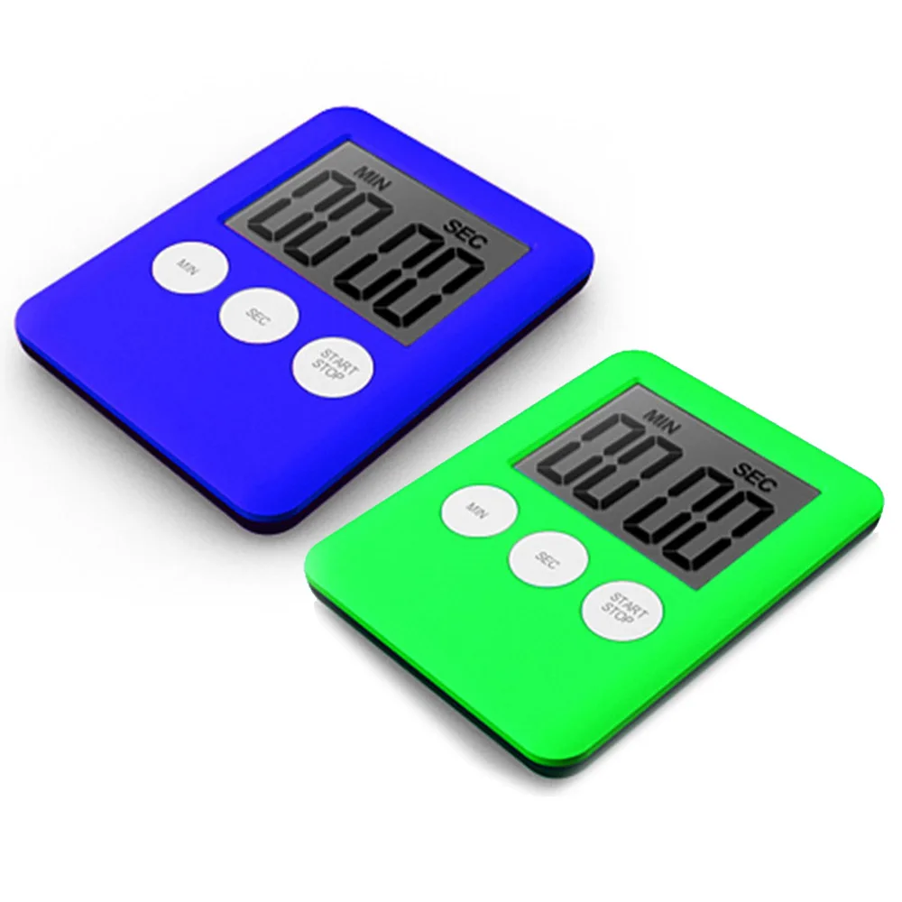 LCD Digital Bathroom Waterproof Shower Timer 7*5.3*0.9cm ABS Durable electric Button battery Simple operation