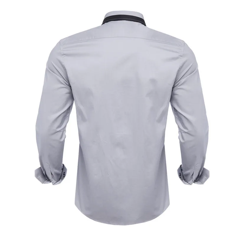 VISADA JUANA 2019 мужские рубашки Slim Fit Мужские повседневные рубашки с длинным рукавом формальное платье мужская одежда Camisa Y51