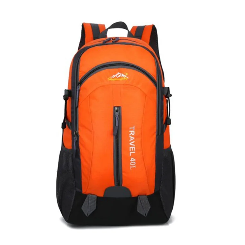 Orange 40л USB зарядка открытый альпинистский рюкзак Водонепроницаемый для верховой езды походный рюкзак для мужчин и женщин для отдыха на открытом воздухе Дорожная сумка - Цвет: Orange