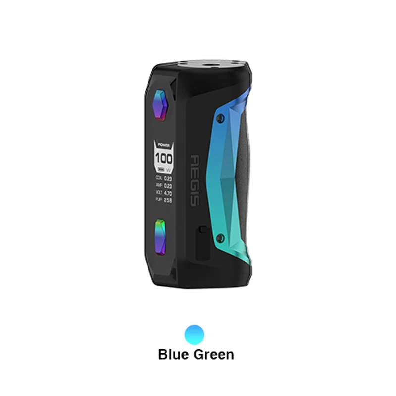 blue green GeekVape Aegis Solo mod Водонепроницаемая электронная сигарета подходит Cerberus Subohm Tank Tengu RDA от одного 18650 VS aegis mini Mod - Цвет: blue green