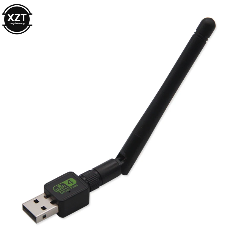 black Wireless WiFi Network Adapter 150M USB Network Card For PC Laptop Wifi Receiver External Wi-Fi Dongle Antenna
