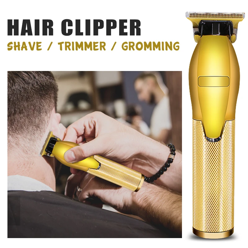 gold-metal-barbershop-shaving-T-blade-trimming-outline-hair-clipper-trimmer-haircut-electric-rechargeable-barber-shaver(2)