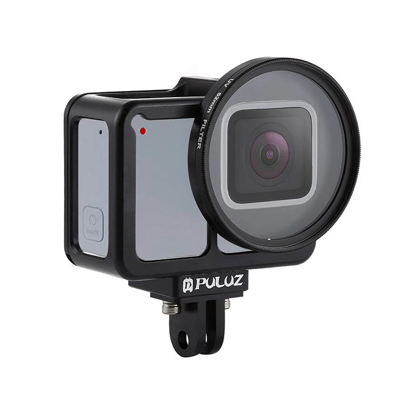 Aluminum Alloy Protective Case Cage for GoPro Hero 7 Silver / White with 52mm UV Lens Go Pro Accessories | Электроника