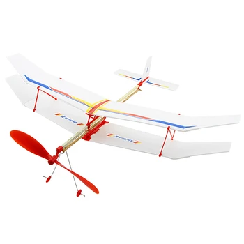 

DIY Elastic Power Biplane Aerospace Model Aircraft Improves Intelligence Ability Children Christmas Gifts