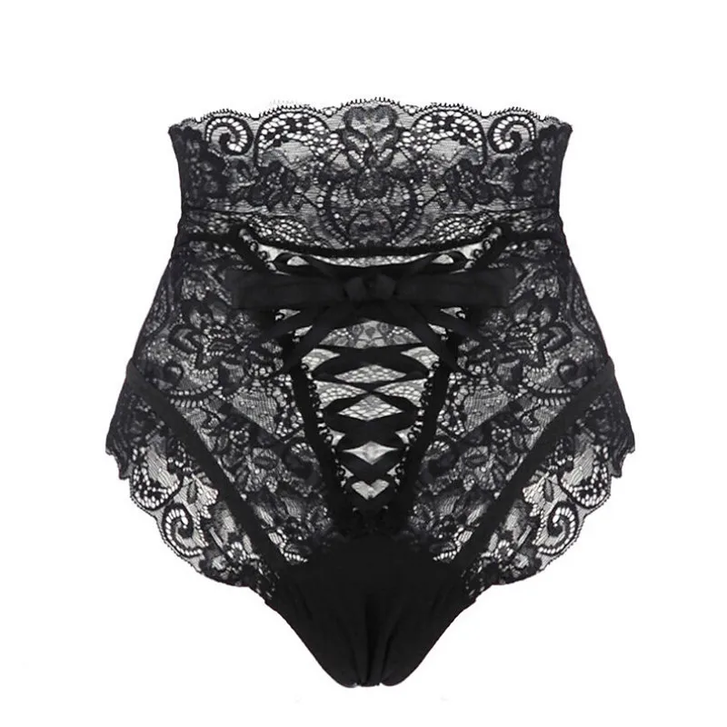 Sexy Lace Panties Women Plus Size Sissy Erotic Hot Lingerie Babydoll Thongs Black Underwear For Women G-string New