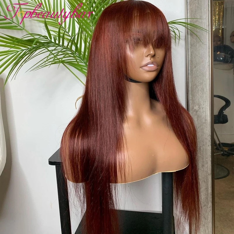 ヘア 13x6 HD Lace Frontal Deep Wave Curly Wig #4 Long Brown Hair