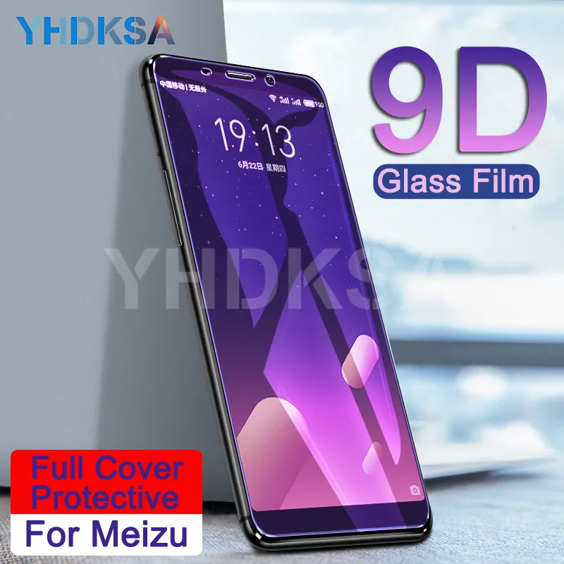 

9D Protective Glass on the For Meizu M6 M5 M3 Note M6S M6T M5S M5C M3S M8 Pro 7 Plus Screen Protector Tempered Glass Film Case