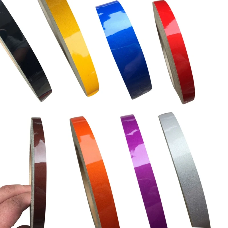 1cmx5m Car Reflective Strips Color Auto Night Reflective Warning Decals Carstyling Strips