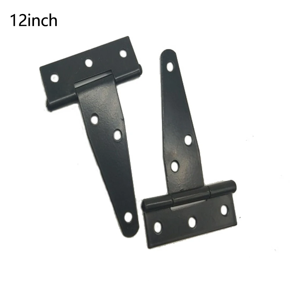 

2pcs/bag Heavy Duty Tool Replacement Shed Garage Hinge T Type Metal Connection Zinc Coating Room Door Home Practical