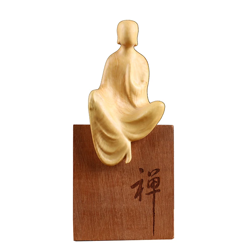Резьба из самшита Zen резьба по дереву скульптура чайная церемония ладана