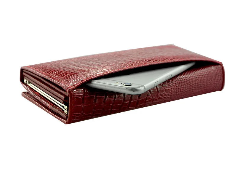 Tanie MIWIND kobiety portfel Hasp portmonetki znane marki mody Leopard prawdziwej skóry damskie długie portfele kopertówki LSJ024