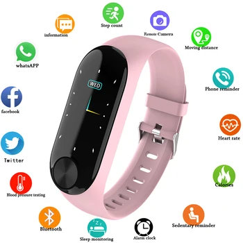 

Smart Watch men Waterproof Kid Smart Bracelet Band Bluetooth Heart Rate Monitor Fitness Tracker Smartwatch Women for Android IOS