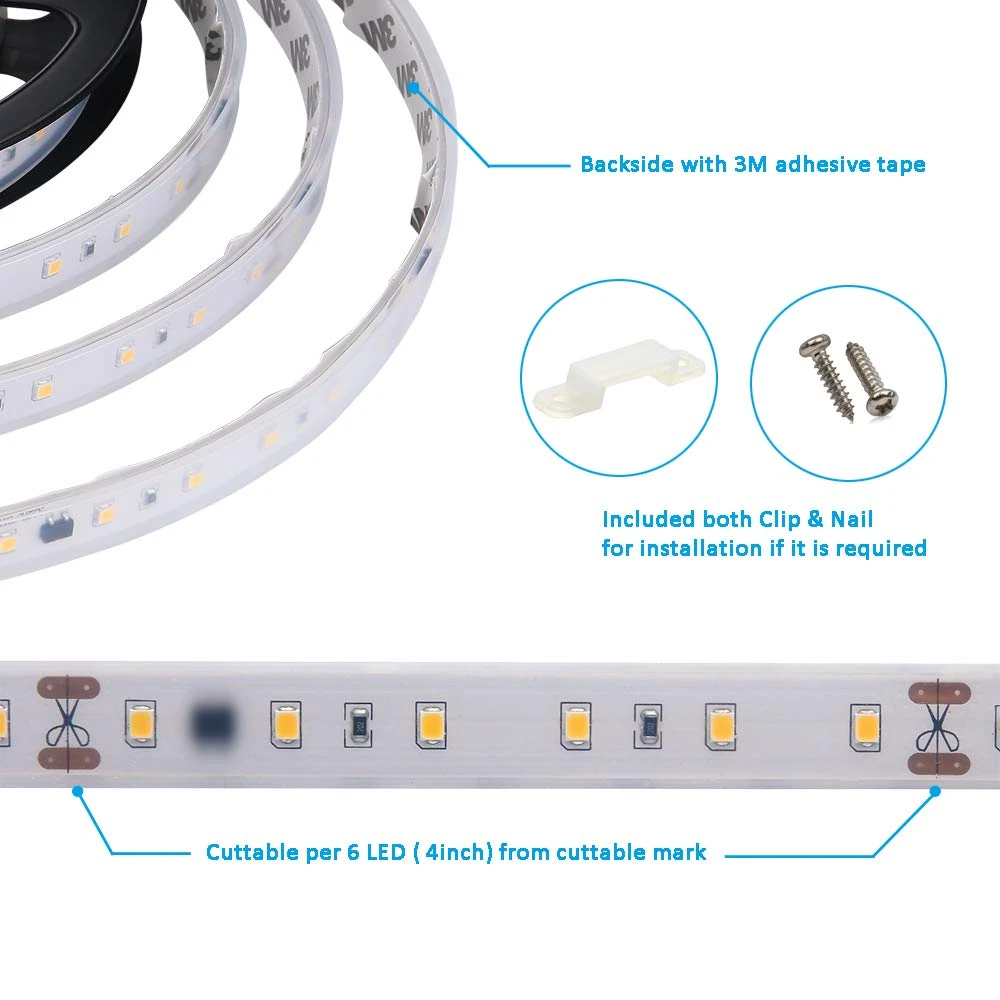 120v dimmable led strip lights Clearance
