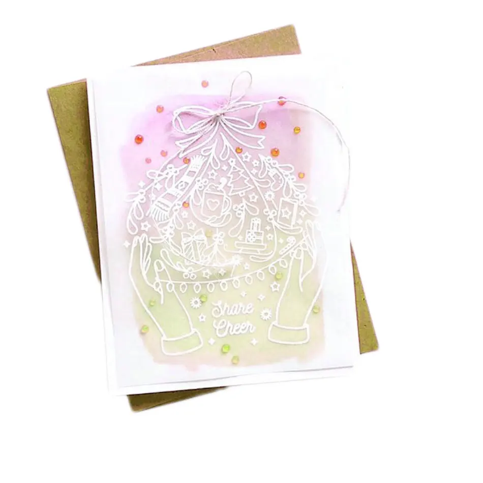 

Magic Christmas Transparent Clear CLEAR STAMPS Cutting Dies Scrapbook Card Paper Craft Silicon Rubber Roller Transparent Stamps