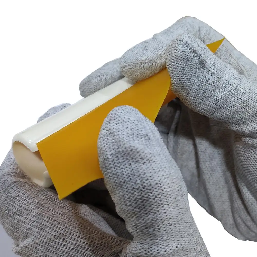 10 см желтый мягкий турбо-Ракель конический резиновый оконный оттенок Угловые инструменты для очистки инструменты для фолировки автомобиля B28