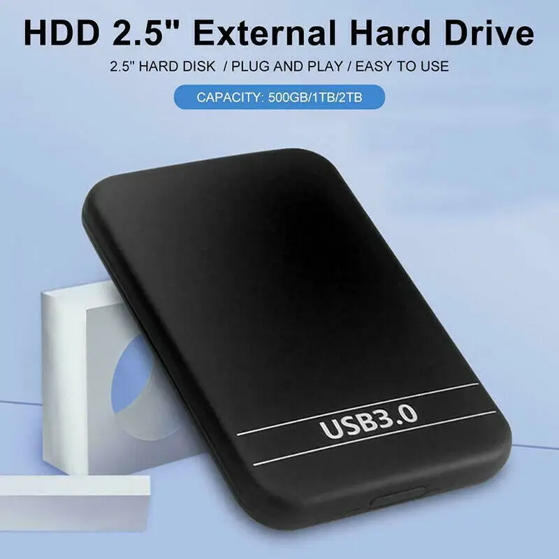 

2.5" USB 3.0 Data Transfer Hard Drive 6TB Enclosure Slim External Case Portable Hard Drive Disk Box 5Gbps for 1TB HDD SSD